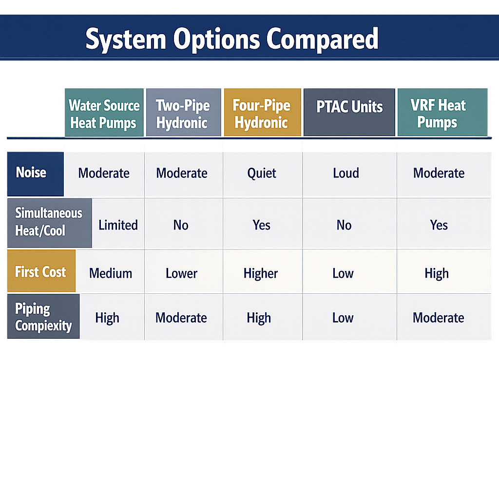 System options compared